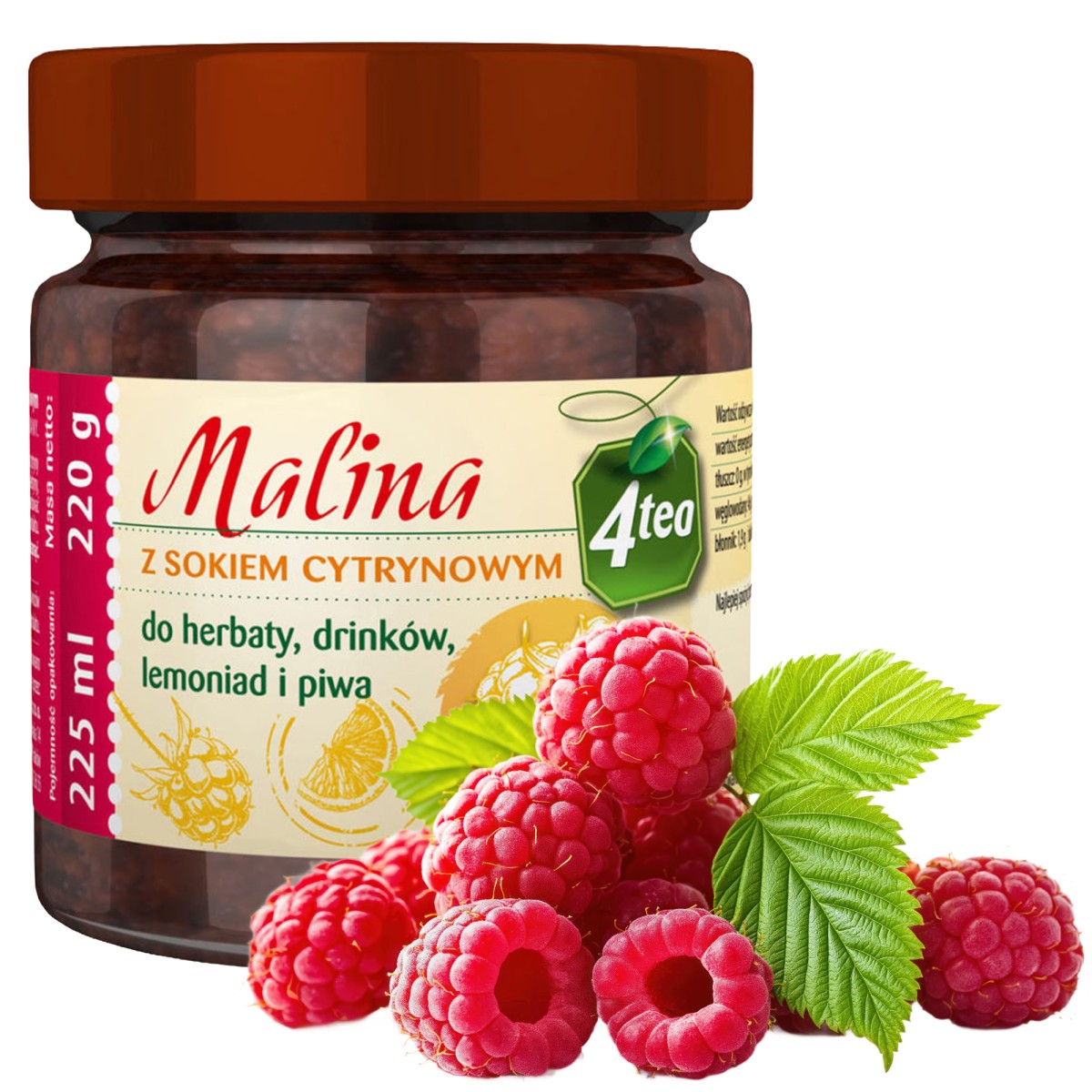 Malina z sokiem cytrynowym 225ml
